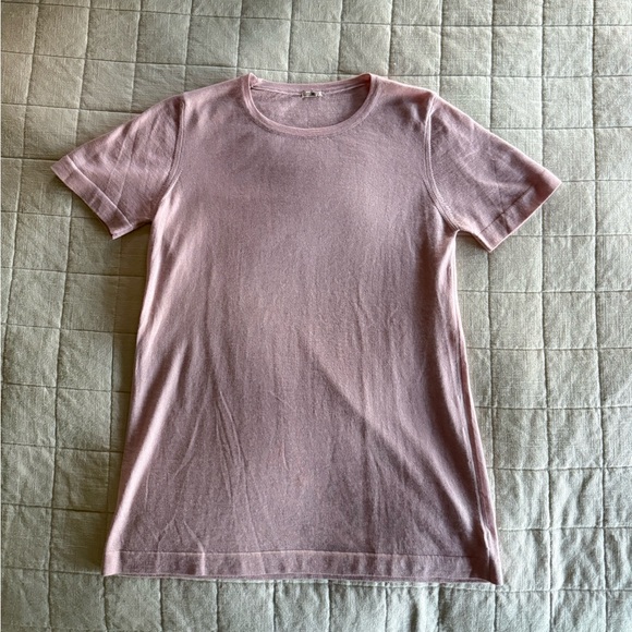 Malo Light Pink Short Sleeve Sweater • Size M - Picture 1 of 5